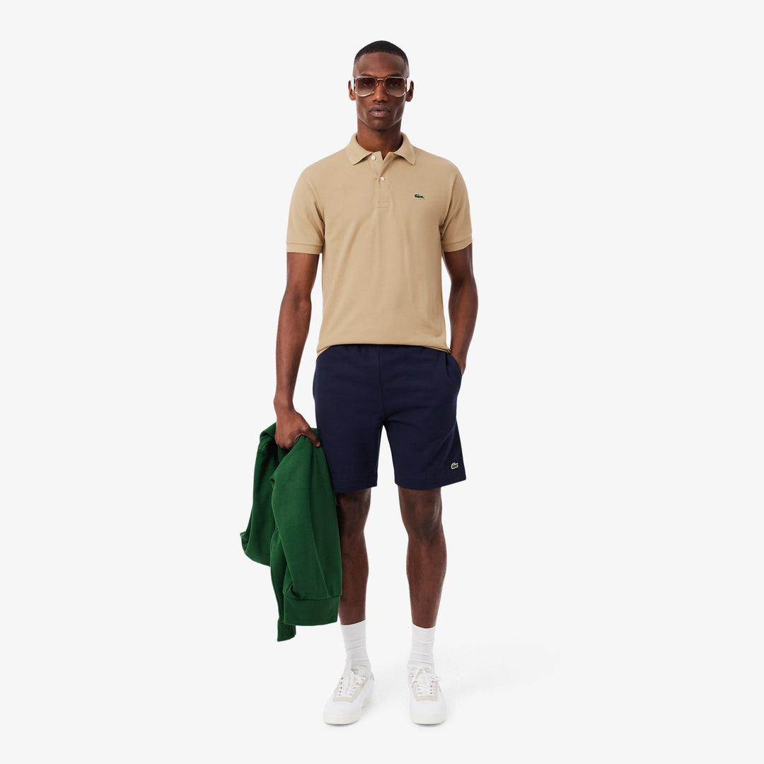 LACOSTE PIQUÉ COTTON POLO - BEIGE