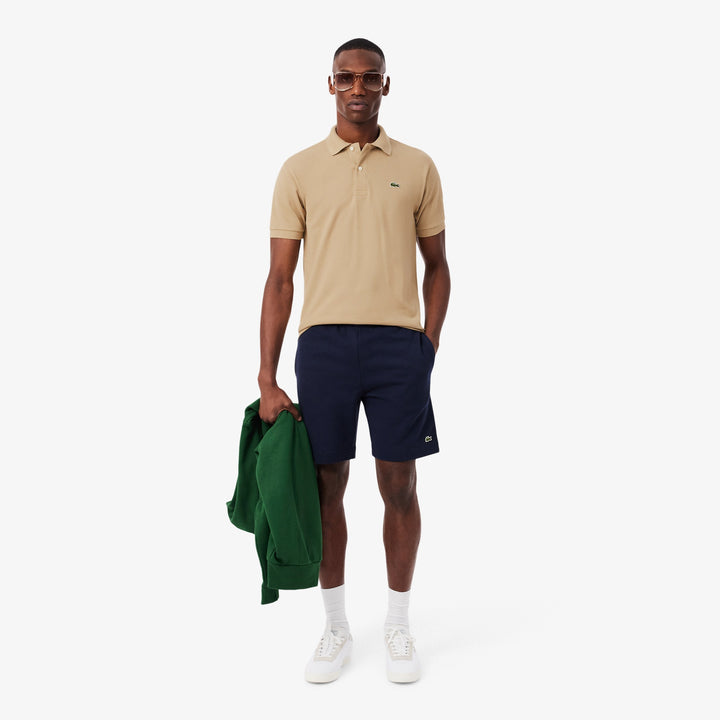 LACOSTE PIQUÉ COTTON POLO - BEIGE
