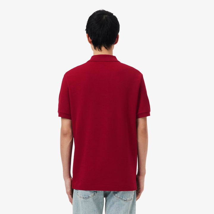 LACOSTE PIQUÉ COTTON POLO - BORDEAUX