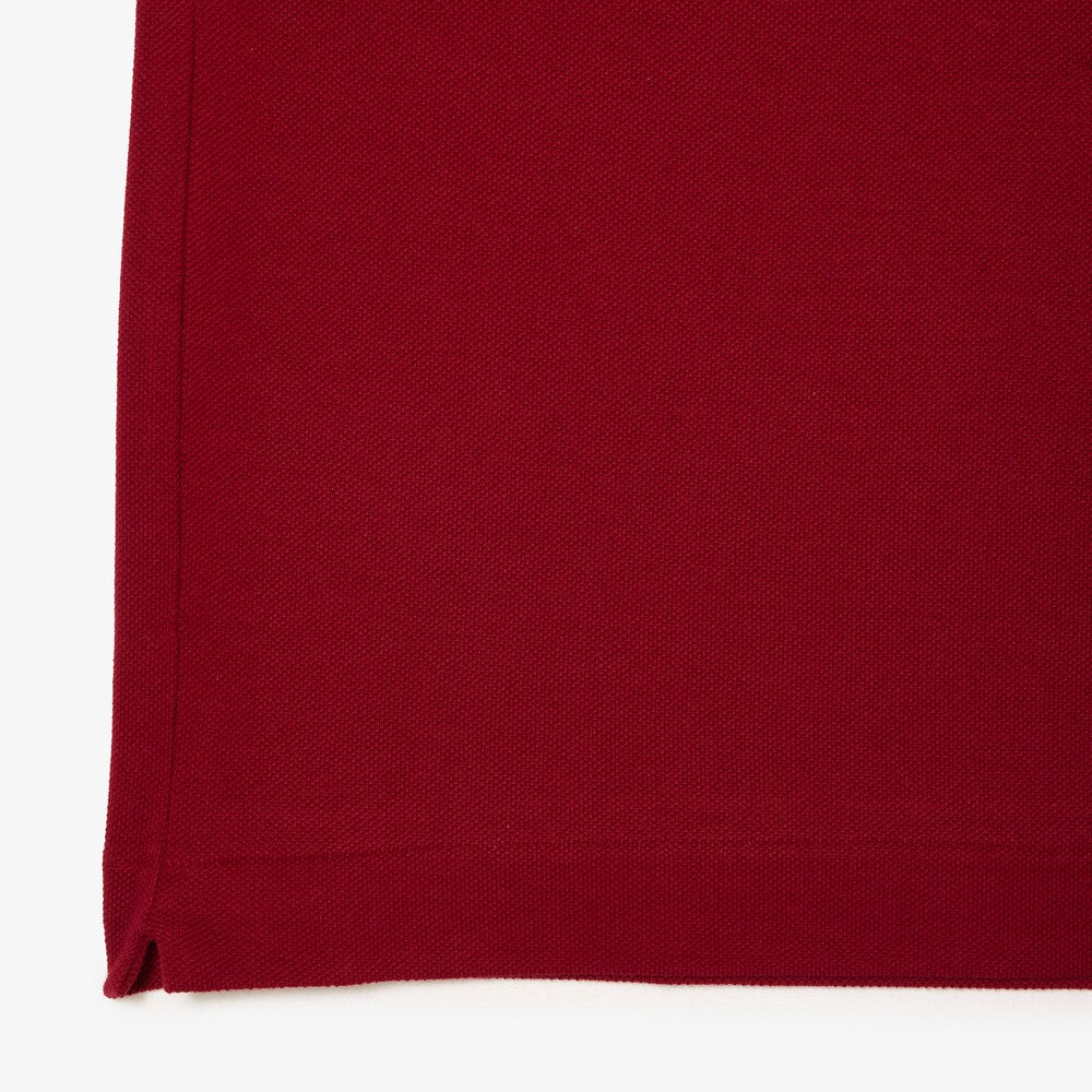 LACOSTE PIQUÉ COTTON POLO - BORDEAUX