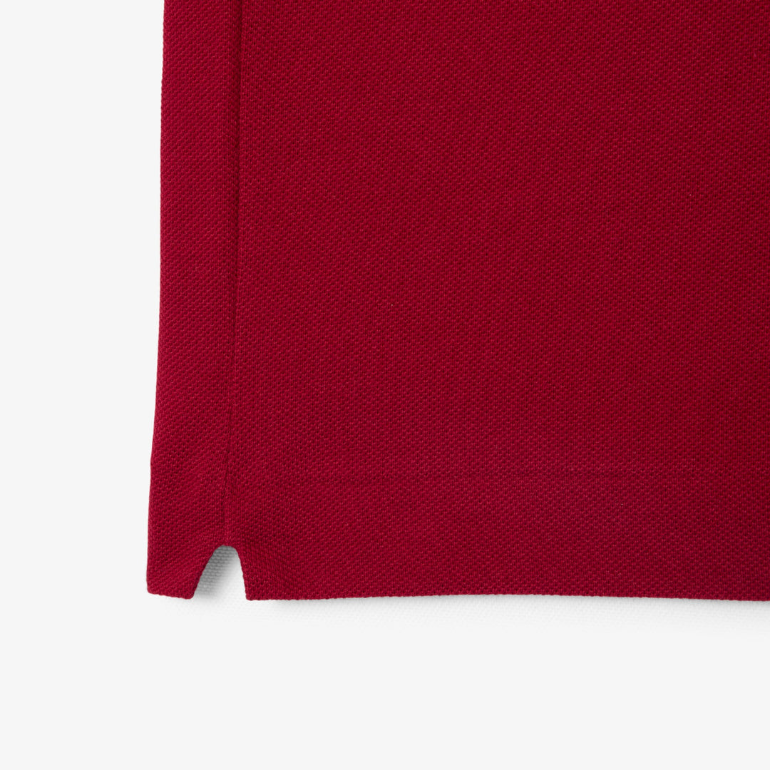 LACOSTE PIQUÉ COTTON POLO - BORDEAUX