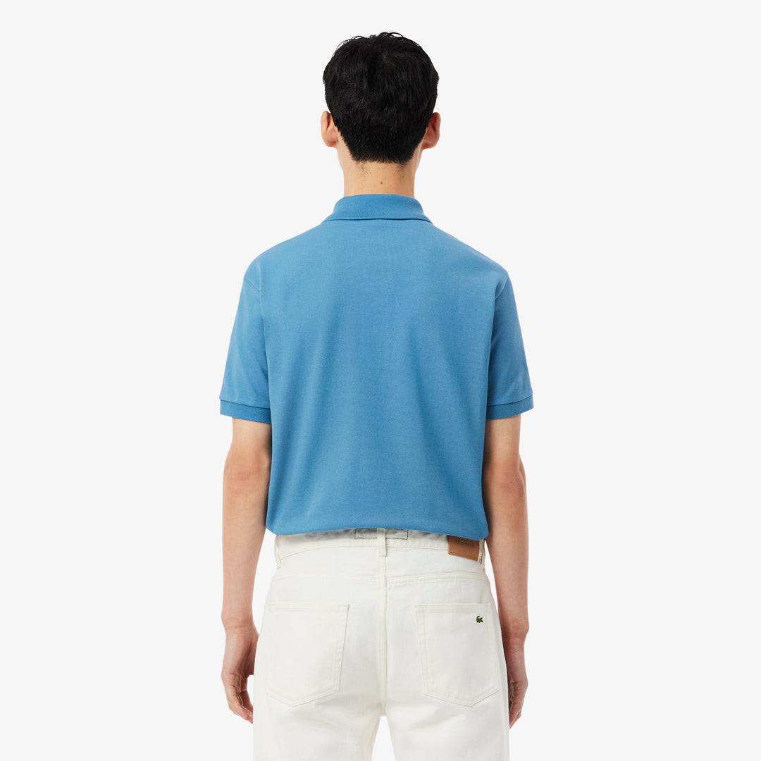 LACOSTE PIQUÉ COTTON POLO - SKY BLUE