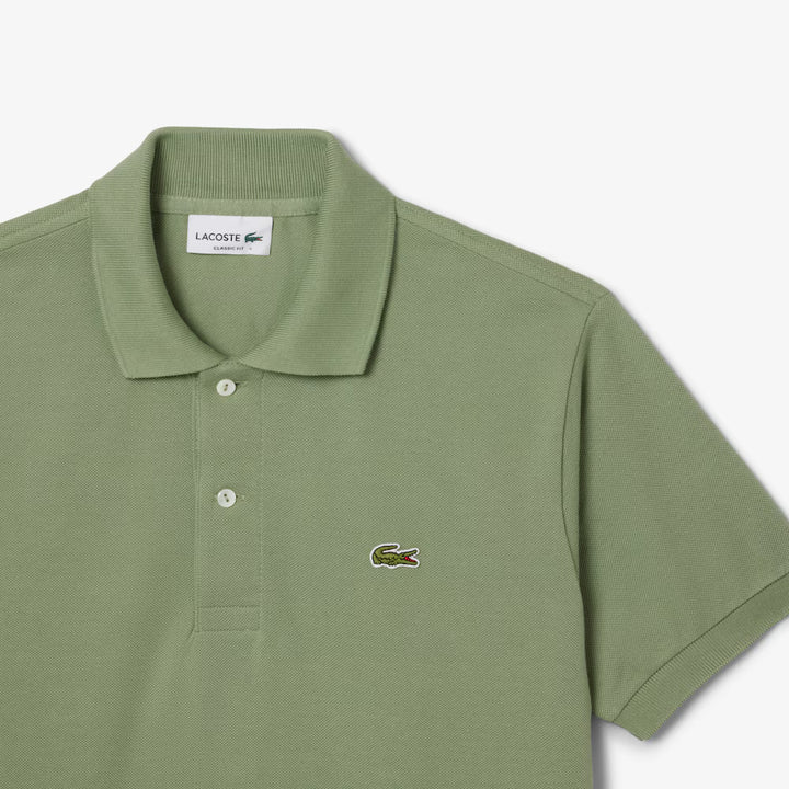 LACOSTE PIQUÉ COTTON POLO - THYME