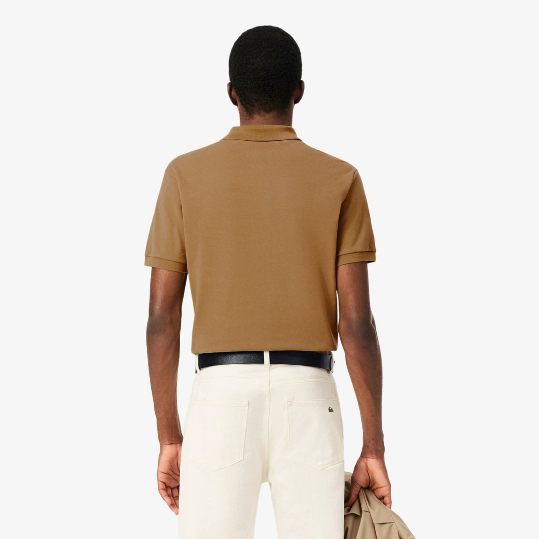 LACOSTE PIQUÉ COTTON POLO - COOKIE