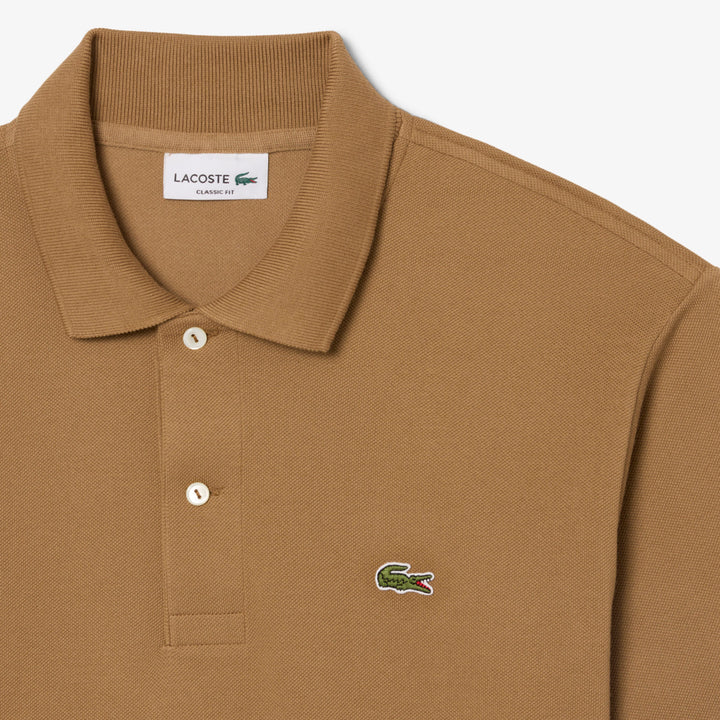 LACOSTE PIQUÉ COTTON POLO - COOKIE