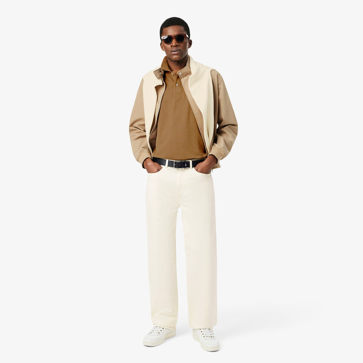 LACOSTE PIQUÉ COTTON POLO - COOKIE
