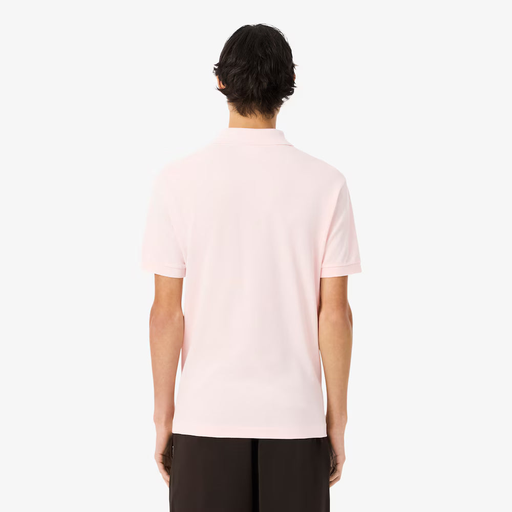 LACOSTE PIQUÉ COTTON POLO - FLAMINGO