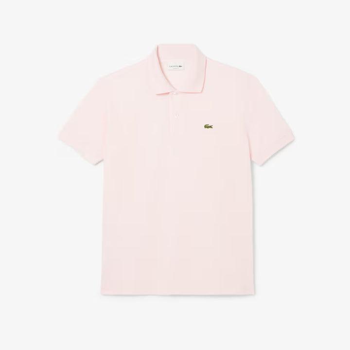 LACOSTE PIQUÉ COTTON POLO - FLAMINGO