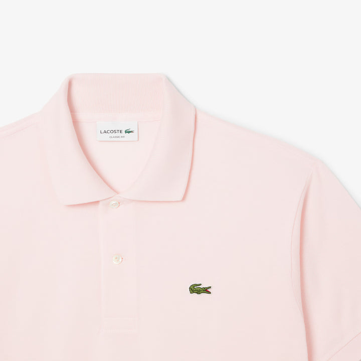 LACOSTE PIQUÉ COTTON POLO - FLAMINGO