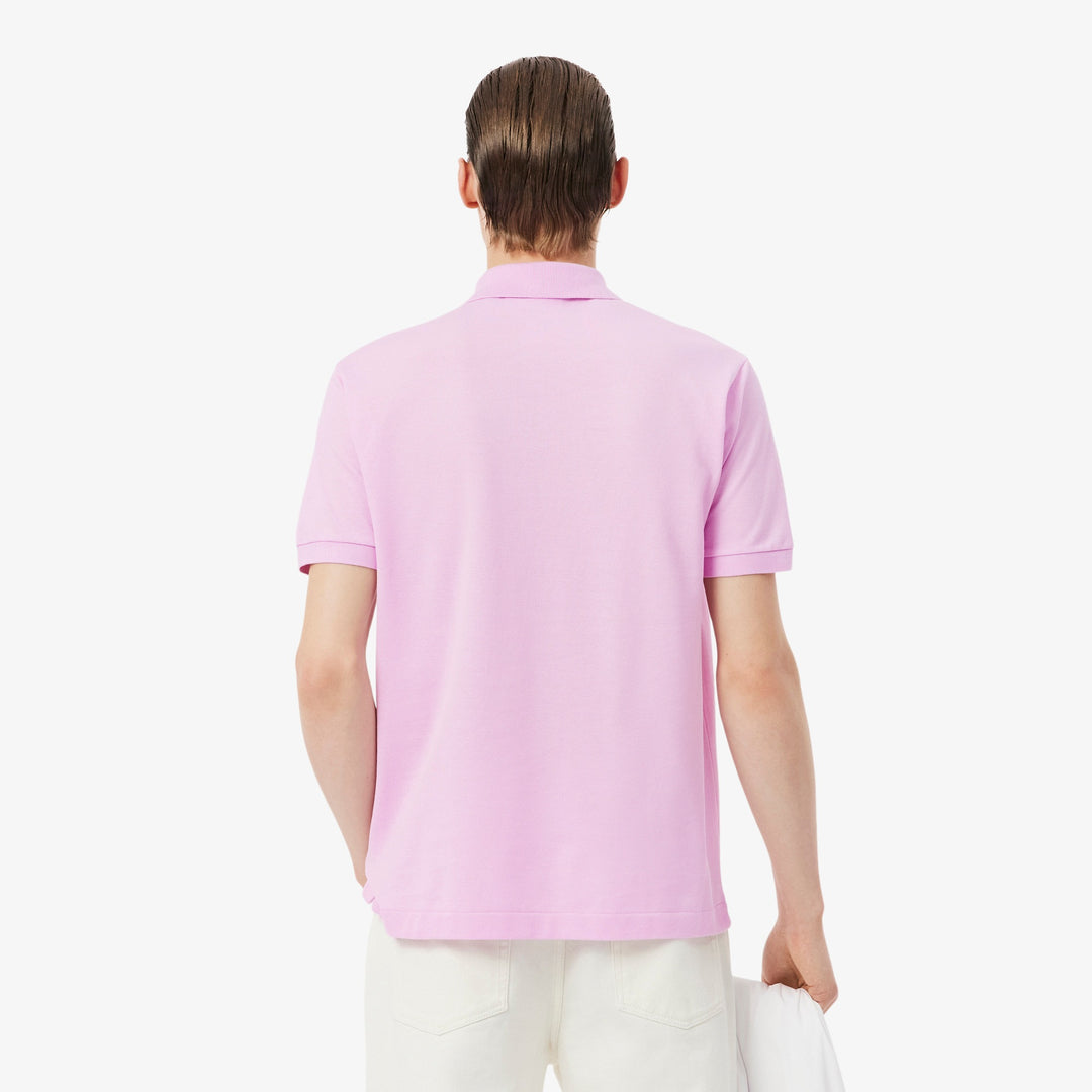 LACOSTE PIQUÉ COTTON POLO - PINK