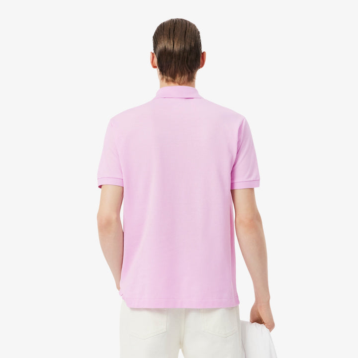 LACOSTE PIQUÉ COTTON POLO - PINK