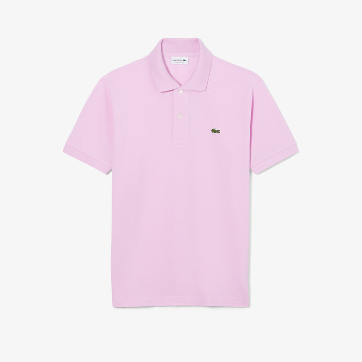 LACOSTE PIQUÉ COTTON POLO - PINK