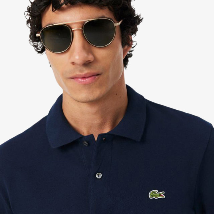 LACOSTE CLASSIC L/S POLO - NAVY BLUE