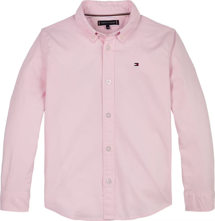 TH BOYS FLAG OXFORD SHIRT LS - LIGHT PINK