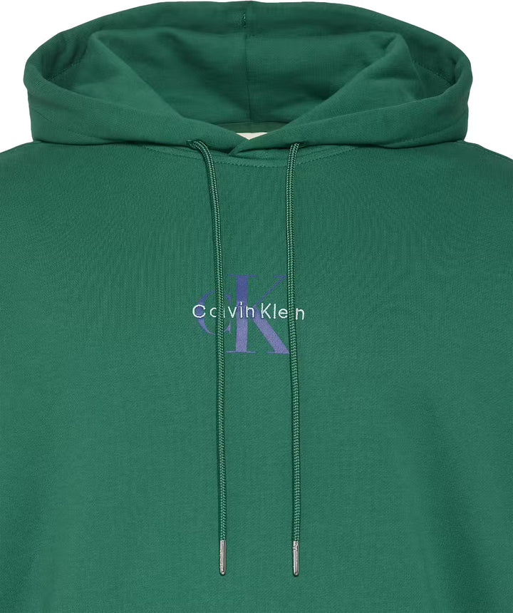 CKJ 350TERRY MICRO MONOLOGO HOOD - FOREST