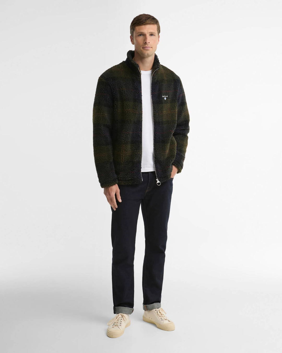 BARBOUR TARTAN FLEECE- SHADOW