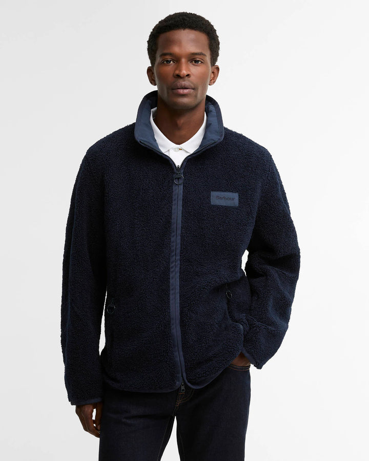 BARBOUR REVERSIBLE FLEECE JACKET - NAVY