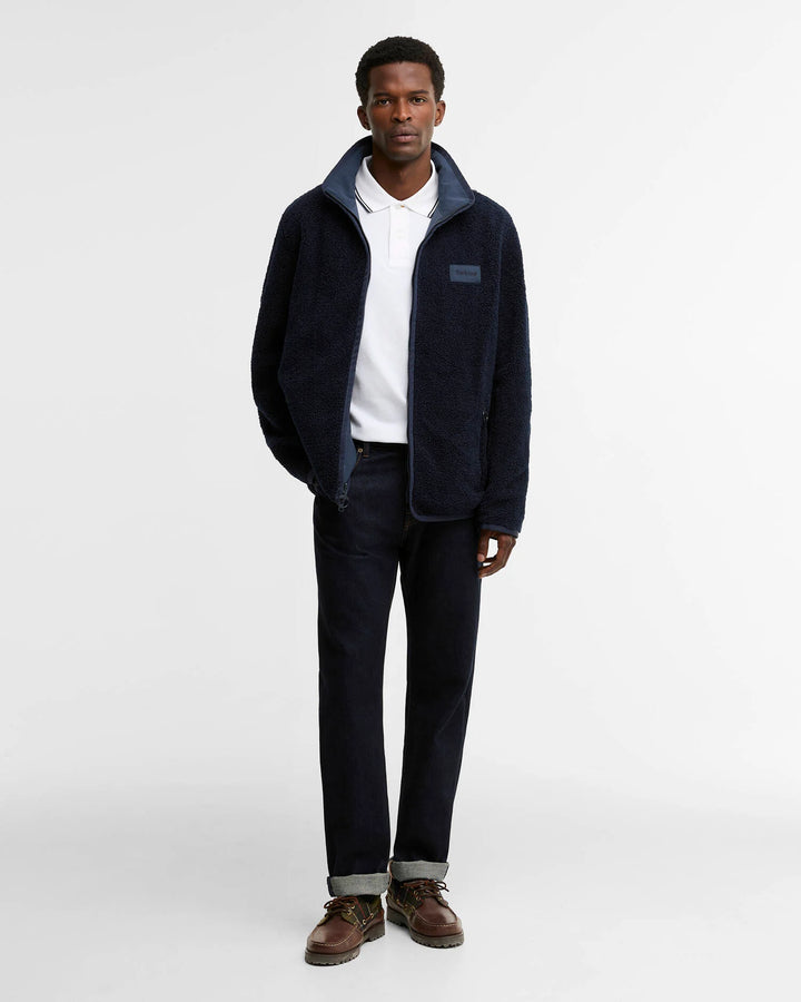 BARBOUR REVERSIBLE FLEECE JACKET - NAVY