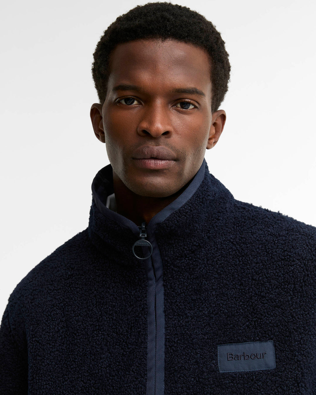 BARBOUR REVERSIBLE FLEECE JACKET - NAVY