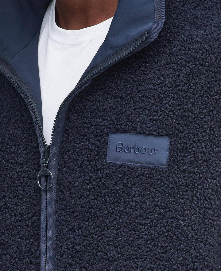 BARBOUR REVERSIBLE FLEECE JACKET - NAVY