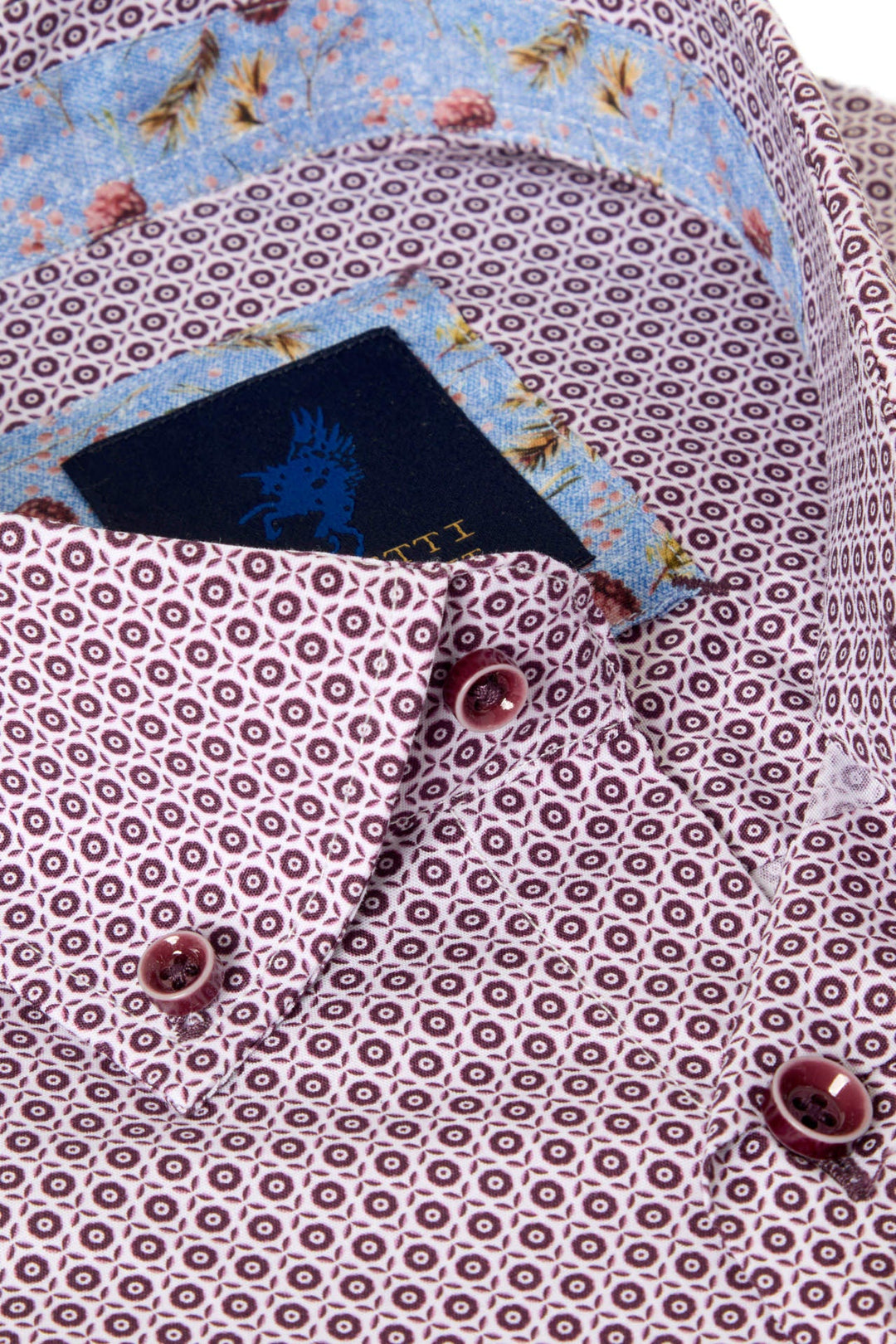 BENETTI CARLOS SHIRT - PLUM