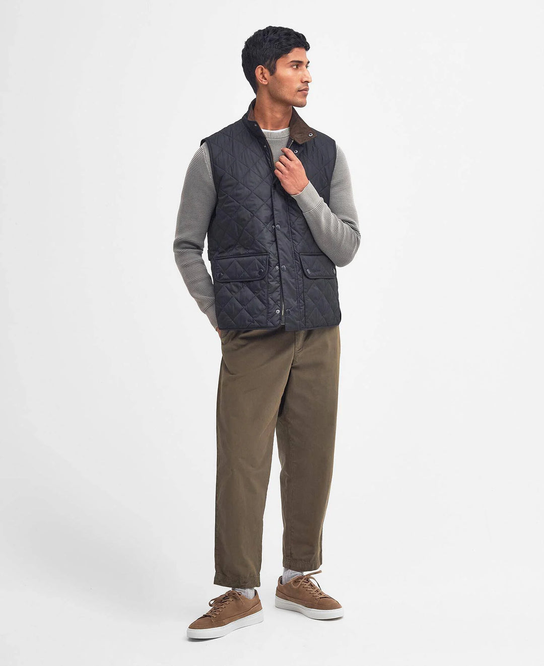 BARBOUR NEW LOWERDALE QUILTED GILET NAVY