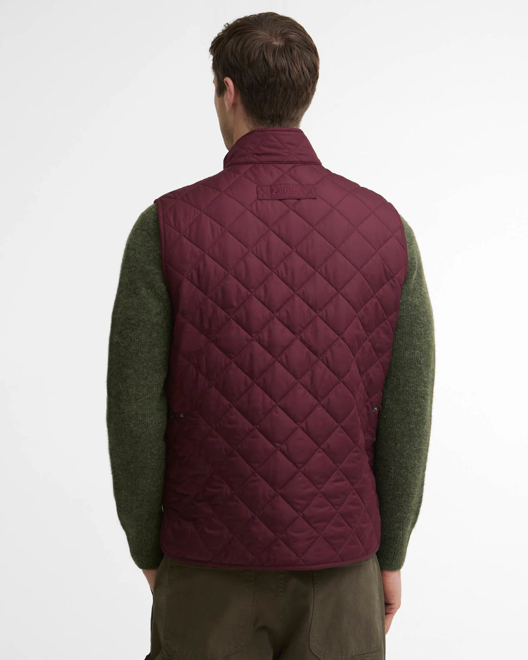 BARBOUR NEW LOWERDALE QUILTED GILET BORDEAUX