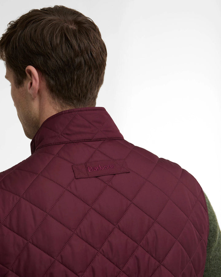 BARBOUR NEW LOWERDALE QUILTED GILET BORDEAUX