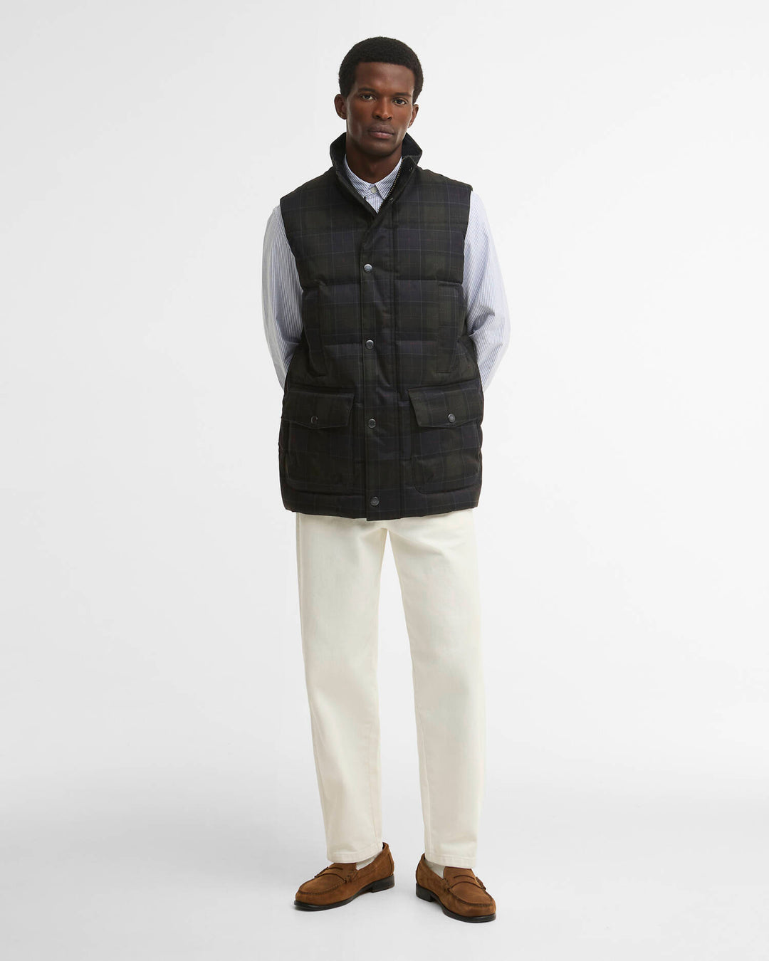 BARBOUR LONNEN TARTAN PUFFER GILET