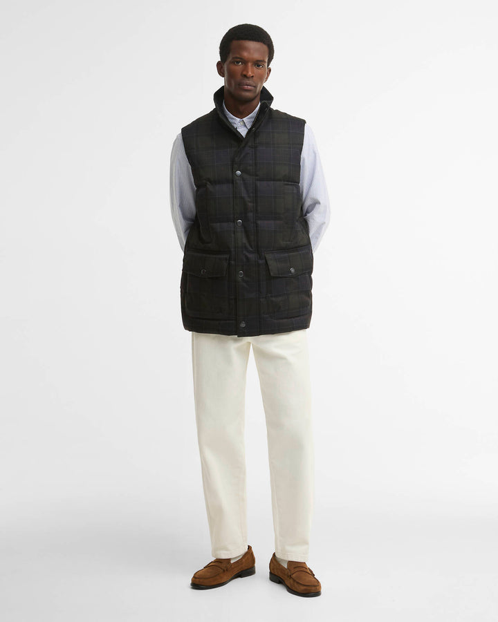 BARBOUR LONNEN TARTAN PUFFER GILET