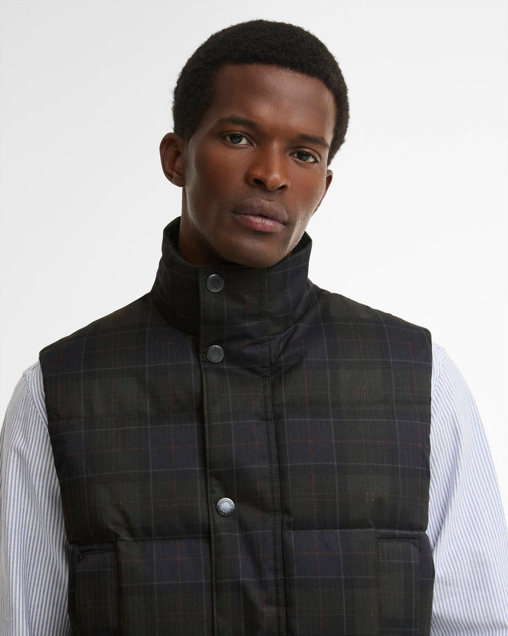 BARBOUR LONNEN TARTAN PUFFER GILET