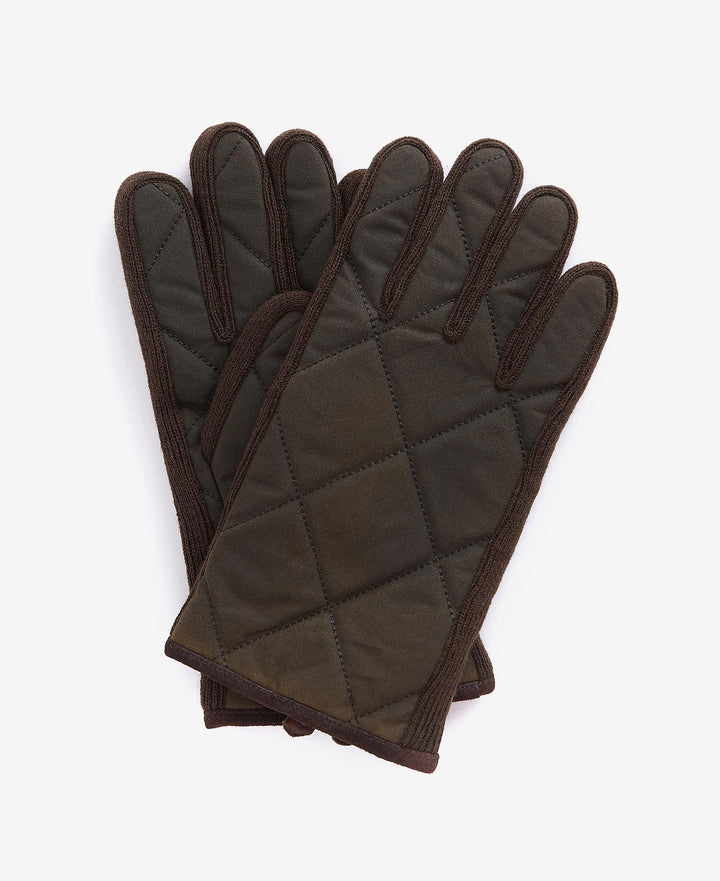 BARBOUR WINTERDALE GLOVES - OL/BR