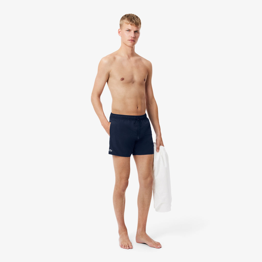 LACOSTE QUICK DRY SWIM SHORT - NAVY