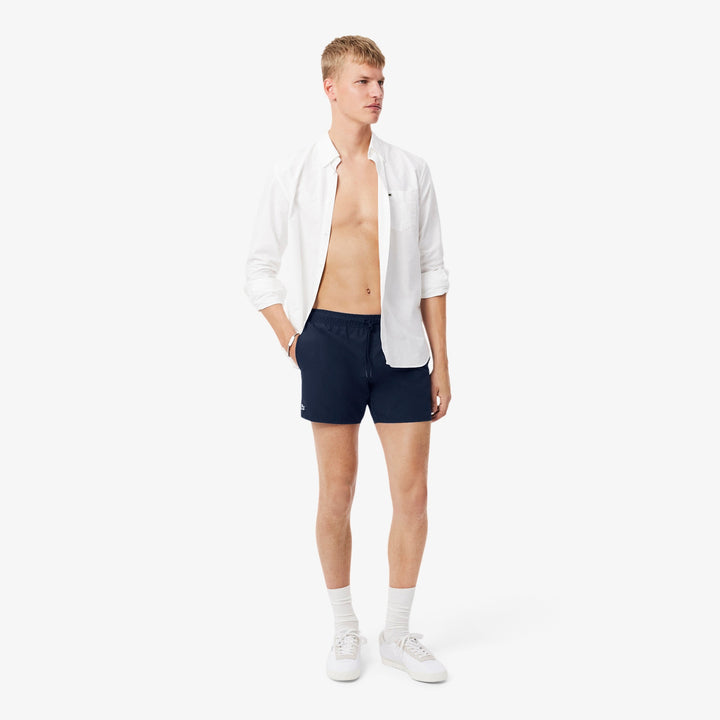 LACOSTE QUICK DRY SWIM SHORT - NAVY