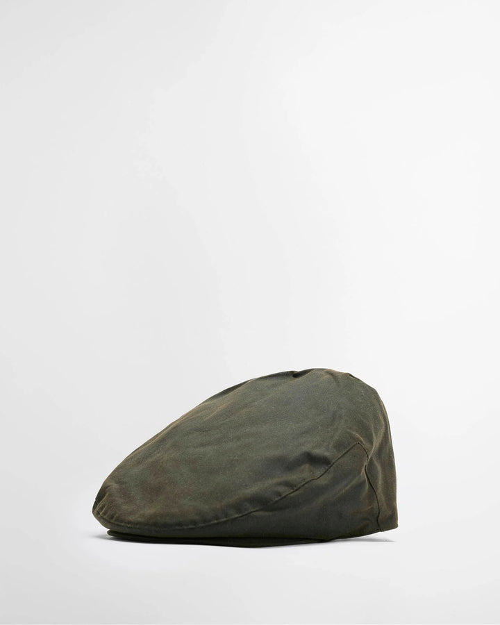 BARBOUR WAX FLAT CAP - OLIVE