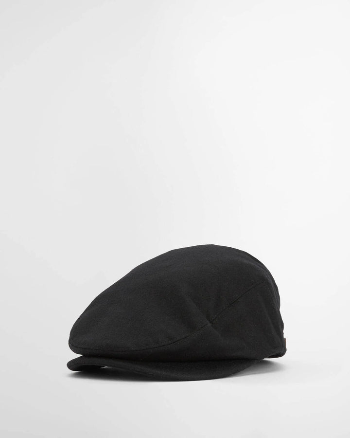 BARBOUR REDSHORE FLAT CAP - BLACK
