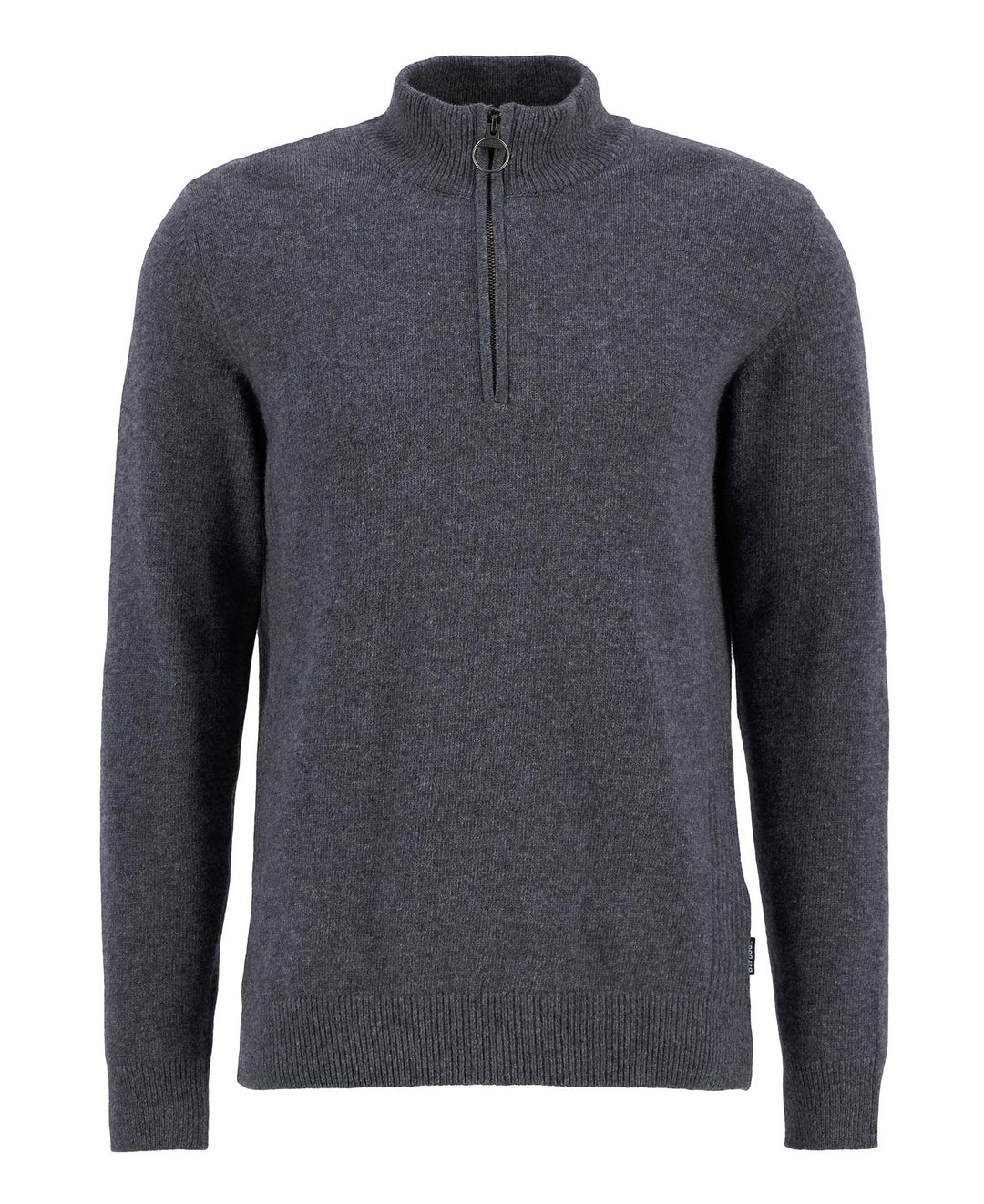BARBOUR HOLDEN 1/2 ZIP KNIT - GREY