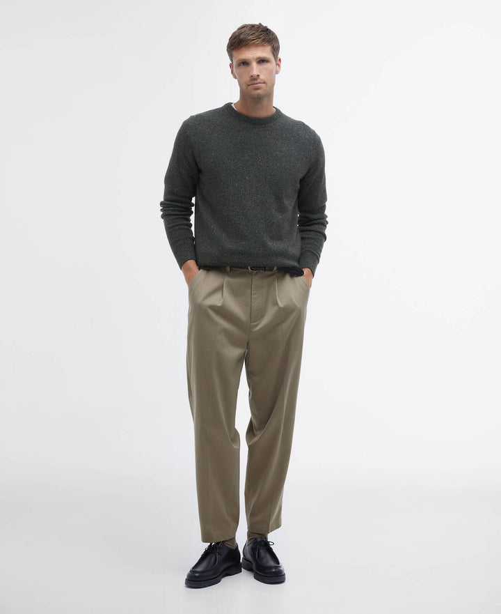 BARBOUR TISBURY CREW - DARK SEAWEED