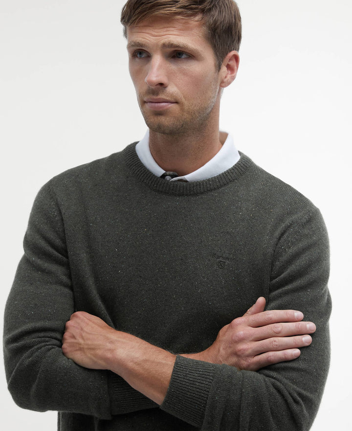 BARBOUR TISBURY CREW - DARK SEAWEED