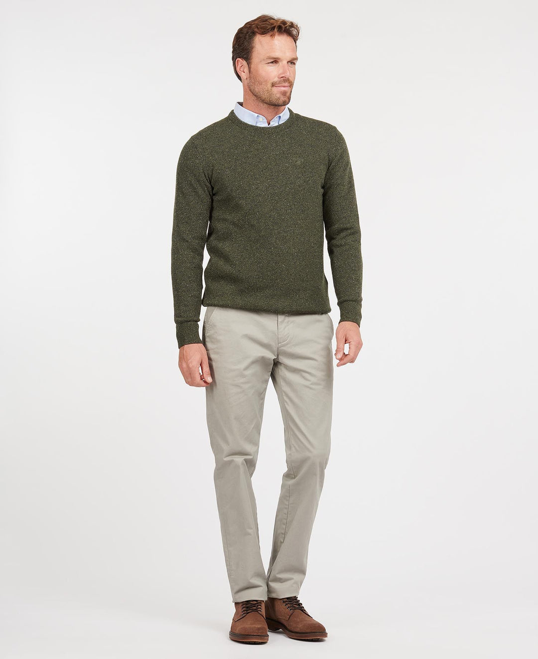 BARBOUR TISBURY CREW - DARK SEAWEED