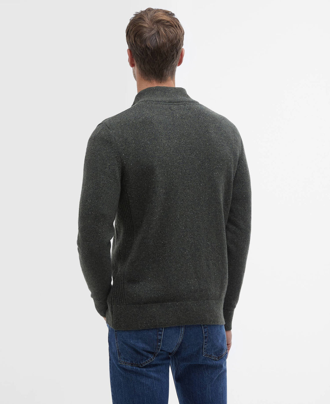 BARBOUR TISBURY 1/2 ZIP - DK SEAWEED