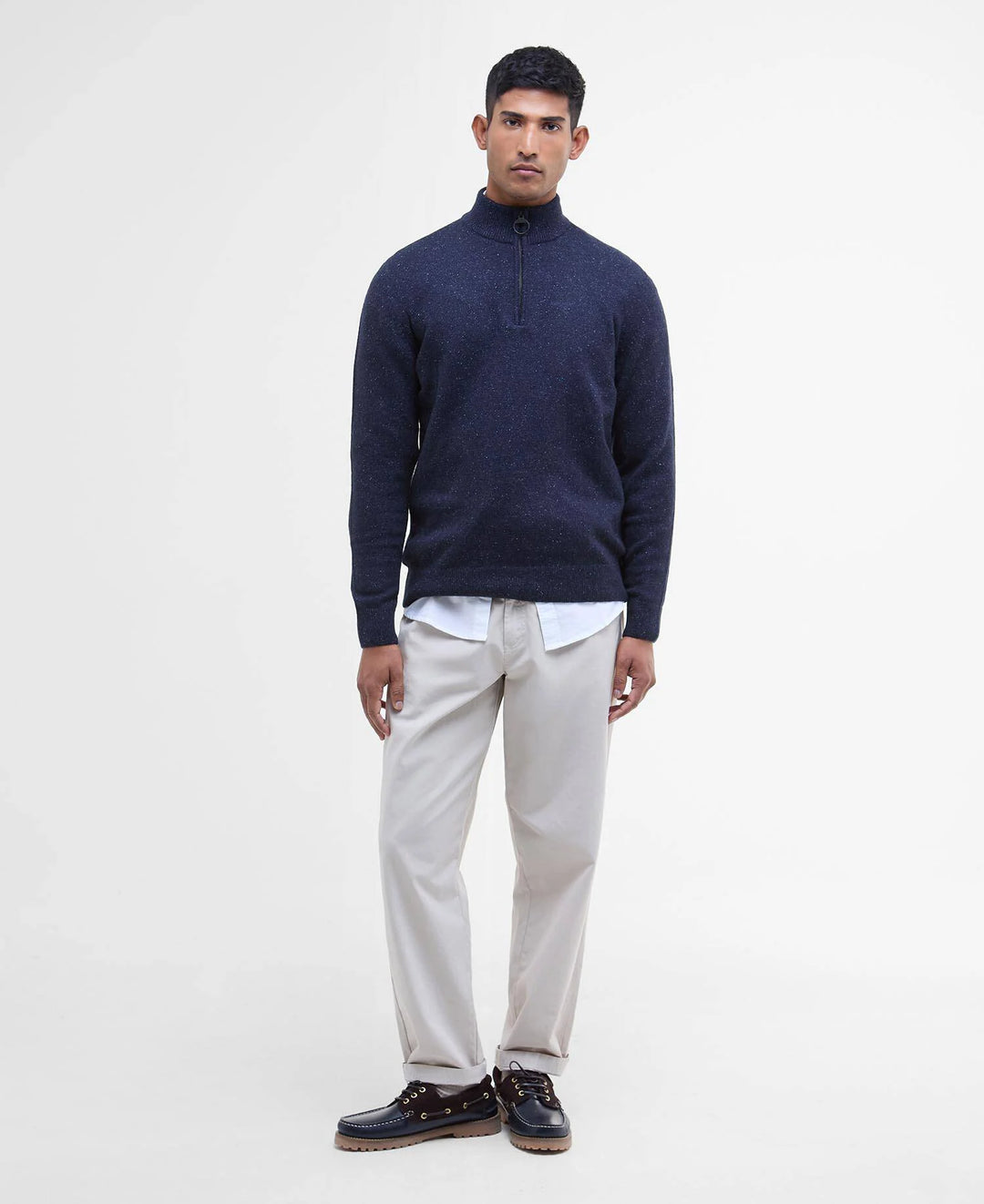 BARBOUR TISBURY 1/2 ZIP - NAVY