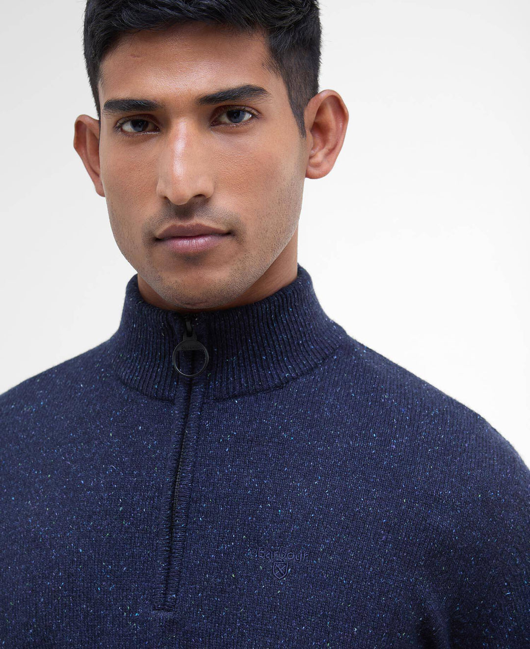 BARBOUR TISBURY 1/2 ZIP - NAVY