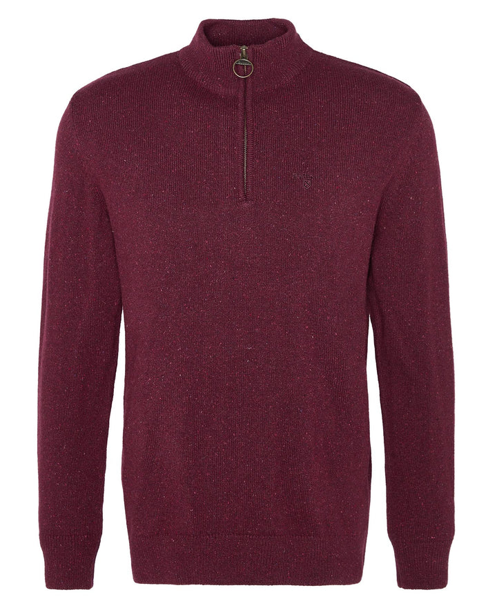 BARBOUR TISBURY 1/2 ZIP - RUBY