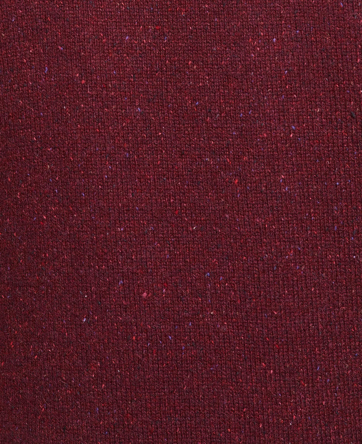 BARBOUR TISBURY HALF ZIP - RUBY