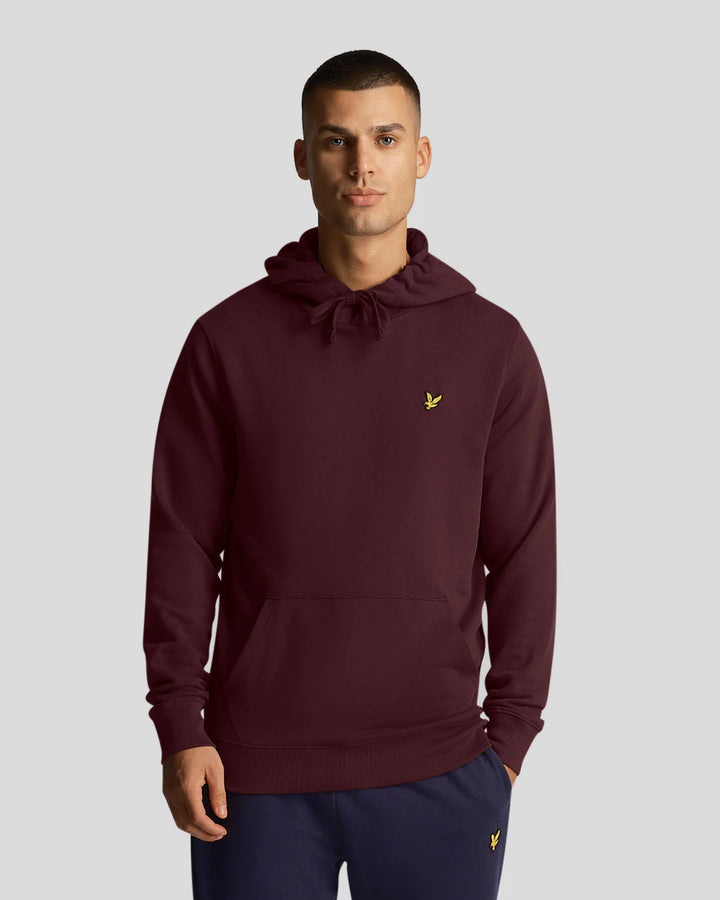 LYLE & SCOTT PULLOVER HOOD - BURGUNDY