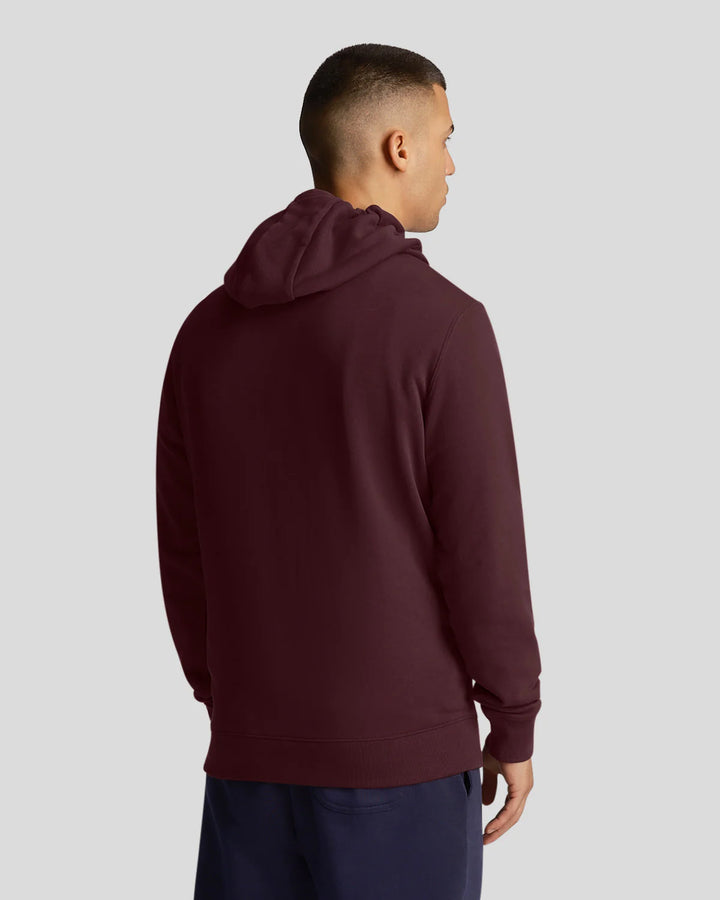 LYLE & SCOTT PULLOVER HOOD - BURGUNDY