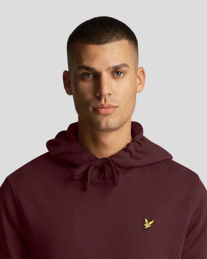 LYLE & SCOTT PULLOVER HOOD - BURGUNDY