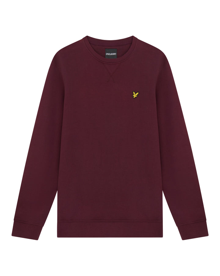LYLE & SCOTT CREW NECK SWEAT - BURGUNDY