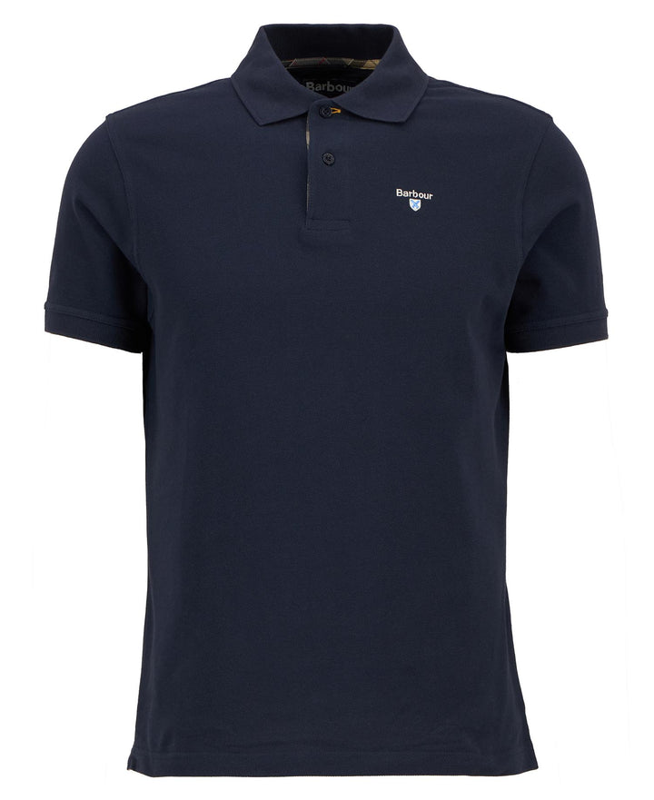 BARBOUR TARTAN PIQUE POLO - NEW NAVY